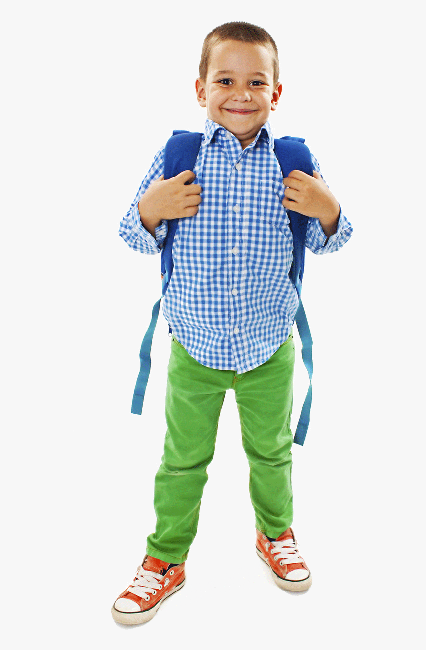 boy with backpack