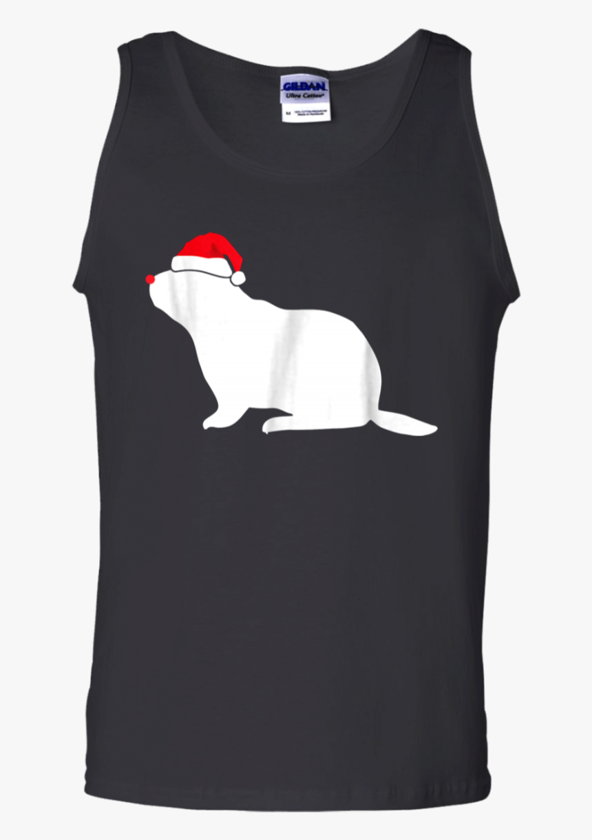 Woodchuck Tshirt Gift, Santa Hat Christmas T-shirts - Dog, HD Png Download