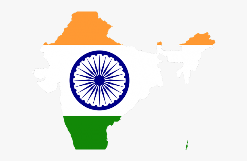 Maps Clipart India - Center Of The Flag Of India, HD Png Download