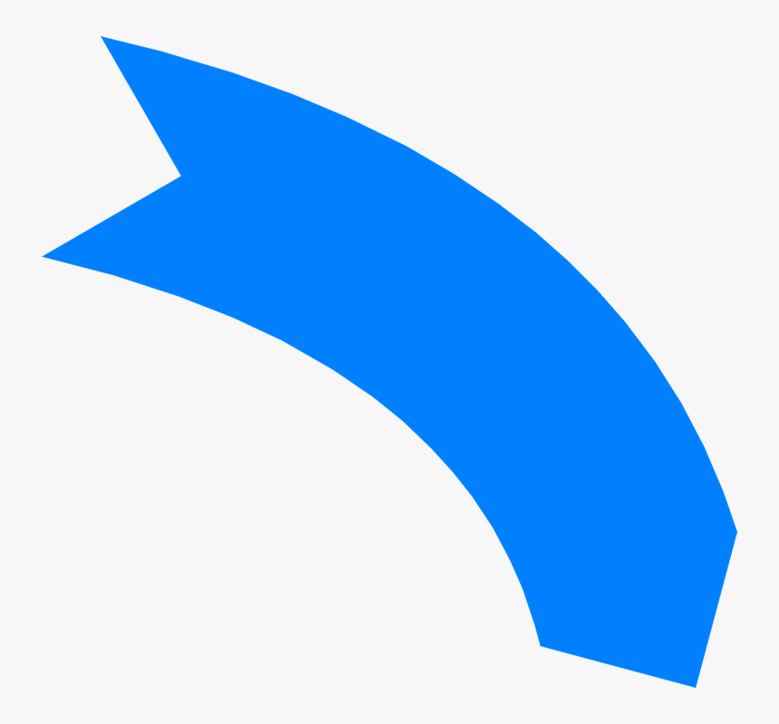 Transparent Background Curved Arrow Curved Line Clipart, HD Png Download