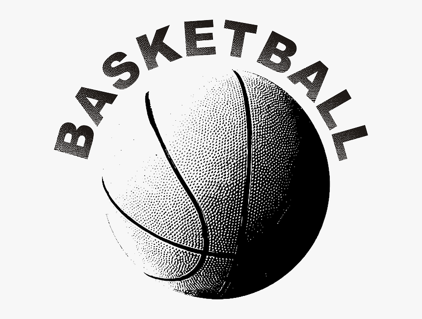 Free Girls Basketball Jpg - Black And White Pictures Of Basketballs, HD Png Download