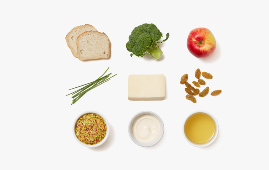 Fontina & Apple Grilled Cheese Sandwiches With Roasted - Broccoli, HD Png Download