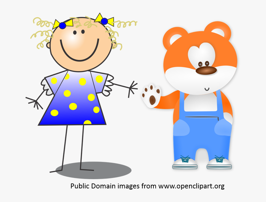 Girl And Bear - Funny Thoughts On Birthday, HD Png Download