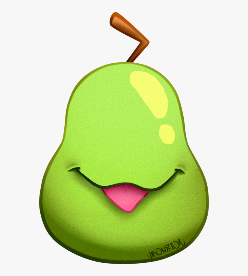 Pear Clipart Bitten - Stuffed Toy, HD Png Download