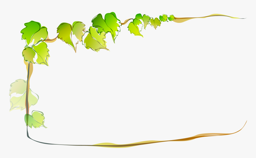 Leaf Download Computer File - Transparent Background Leaves Border Png, Png Download
