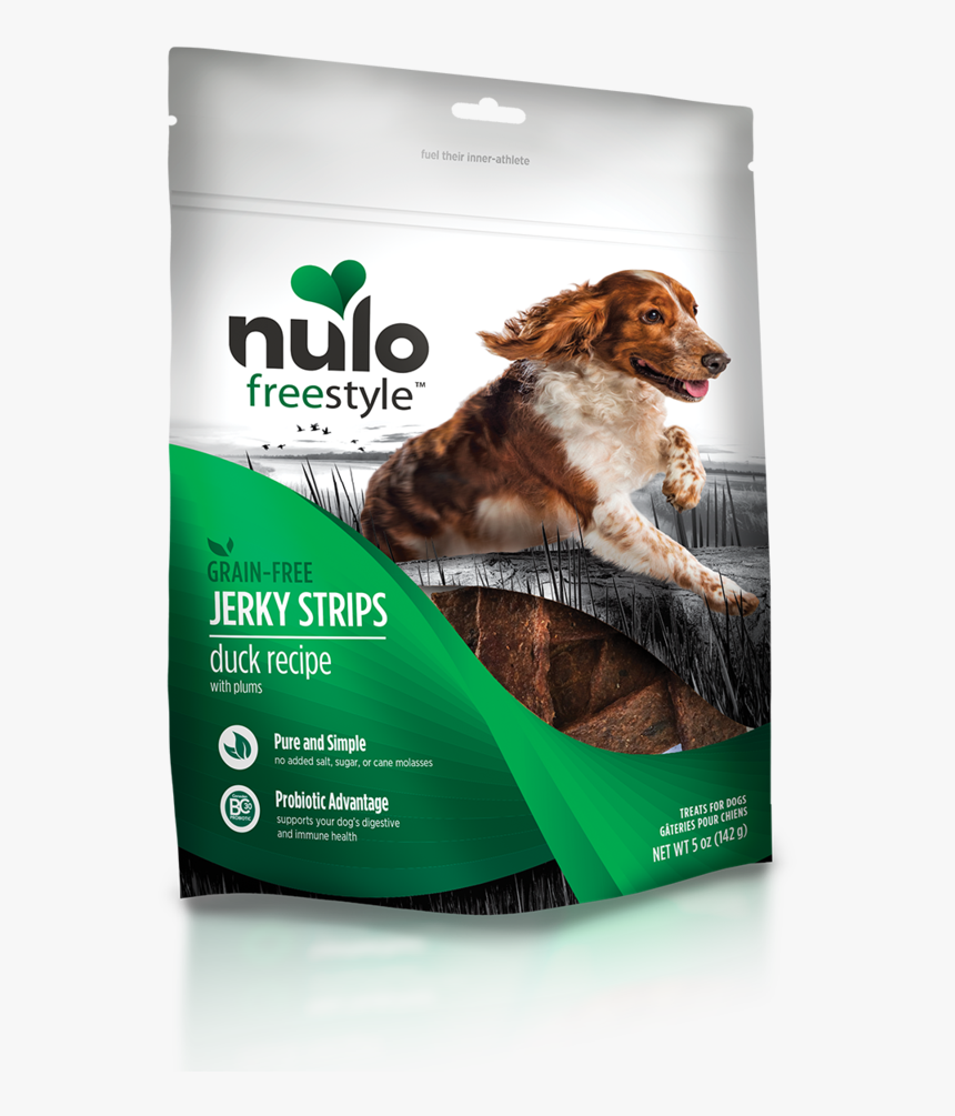 Freestyle Jerky Strips Duck With Plums Recipe 
 Data - Nulo Dog Treats, HD Png Download