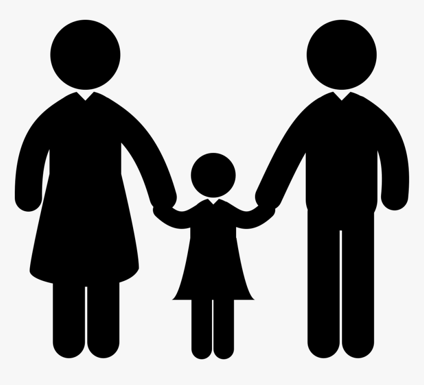 Adults Couple With A Child - Adult And Children, HD Png Download