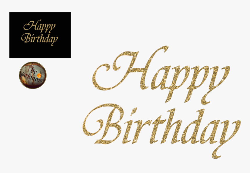Happy Birthday Gold Png - Happy, Transparent Png