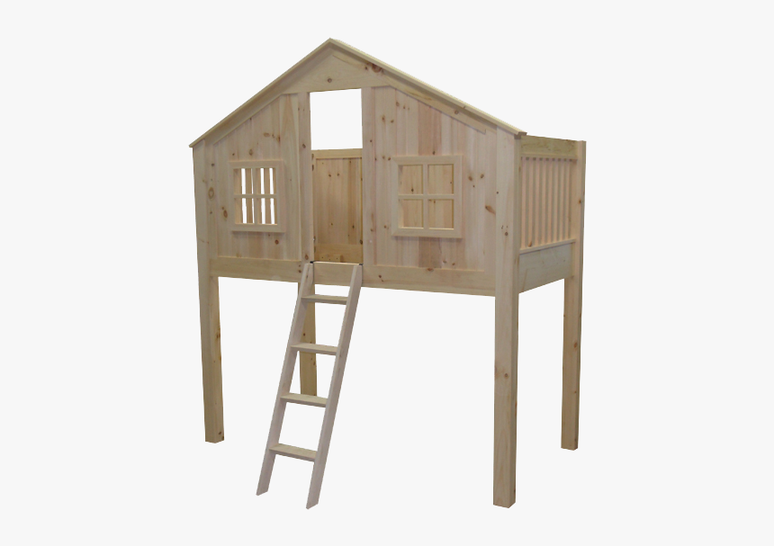 Dakota Rustic Tree House Loft Bed - Lumber, HD Png Download