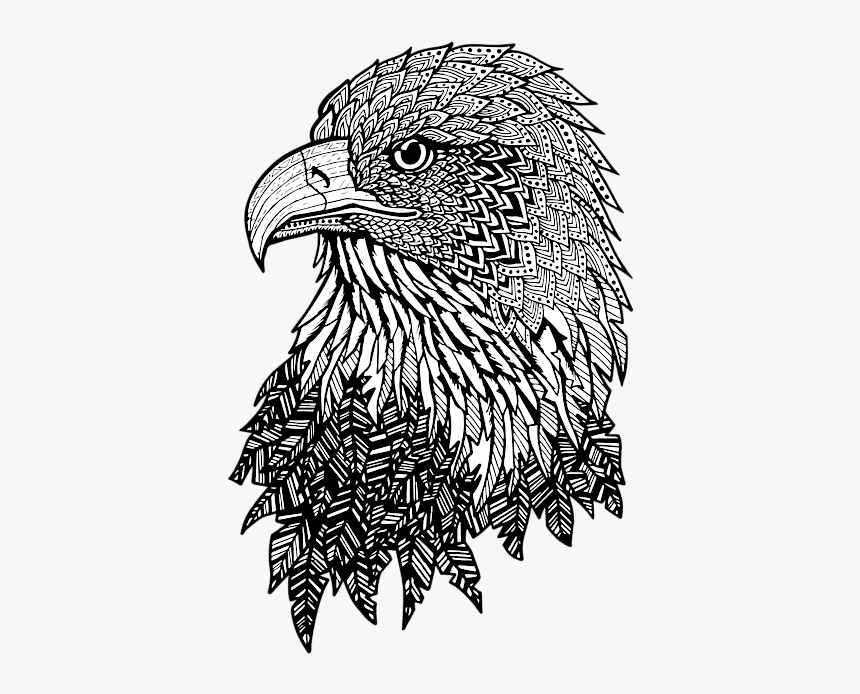 Zentangle Eagle, HD Png Download