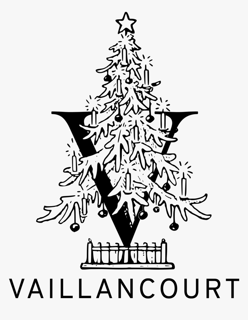 Christmas Tree Drawing Png, Transparent Png