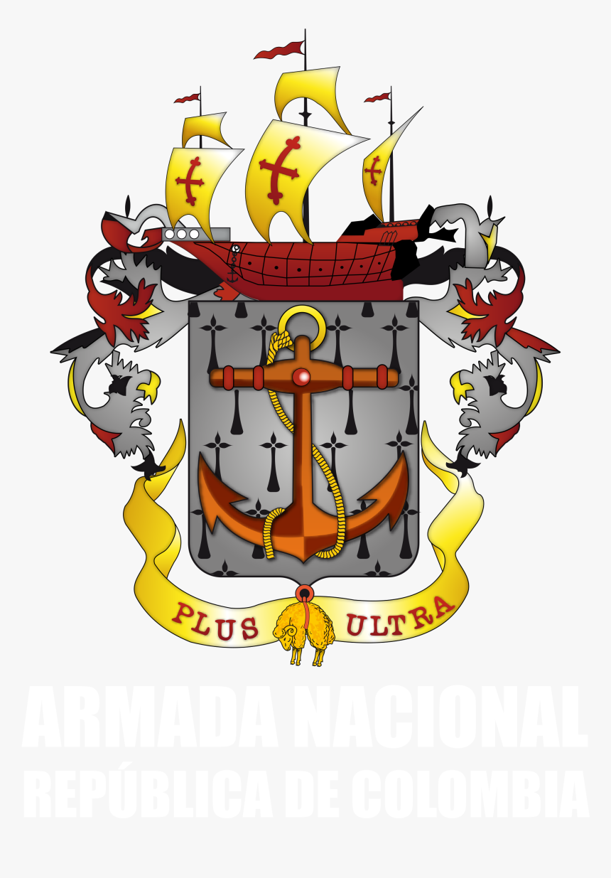 Escudo Armada Nacional De Colombia - Escudo Armada Nacional De Colombia .png, Transparent Png