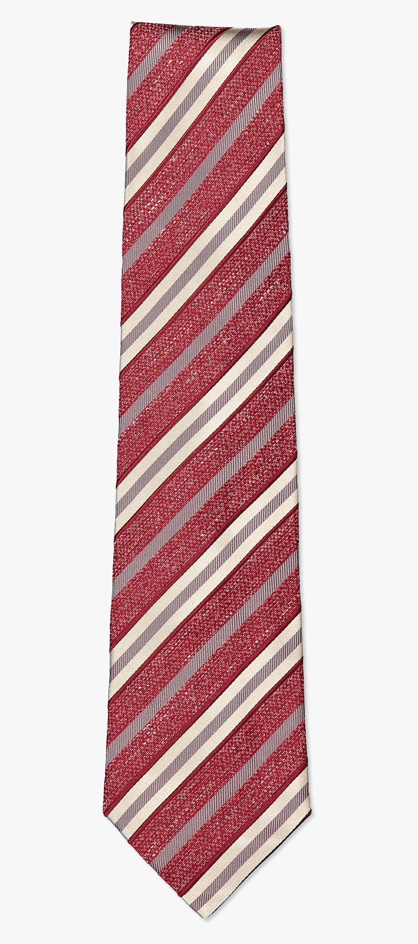 Red Stripe Neck Tie - Necktie, HD Png Download