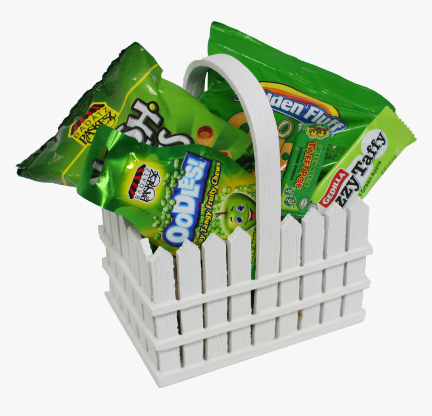 R White Picket Basket - Basket, HD Png Download