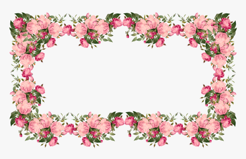 Transparent Flowers Border Png, Png Download