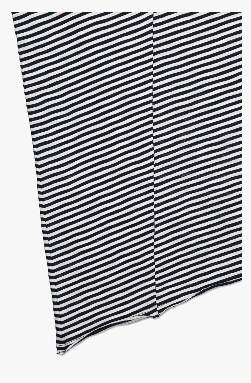 Diagonal Detail Short Sleeve Stripe Jersey Dress - Pattern, HD Png Download