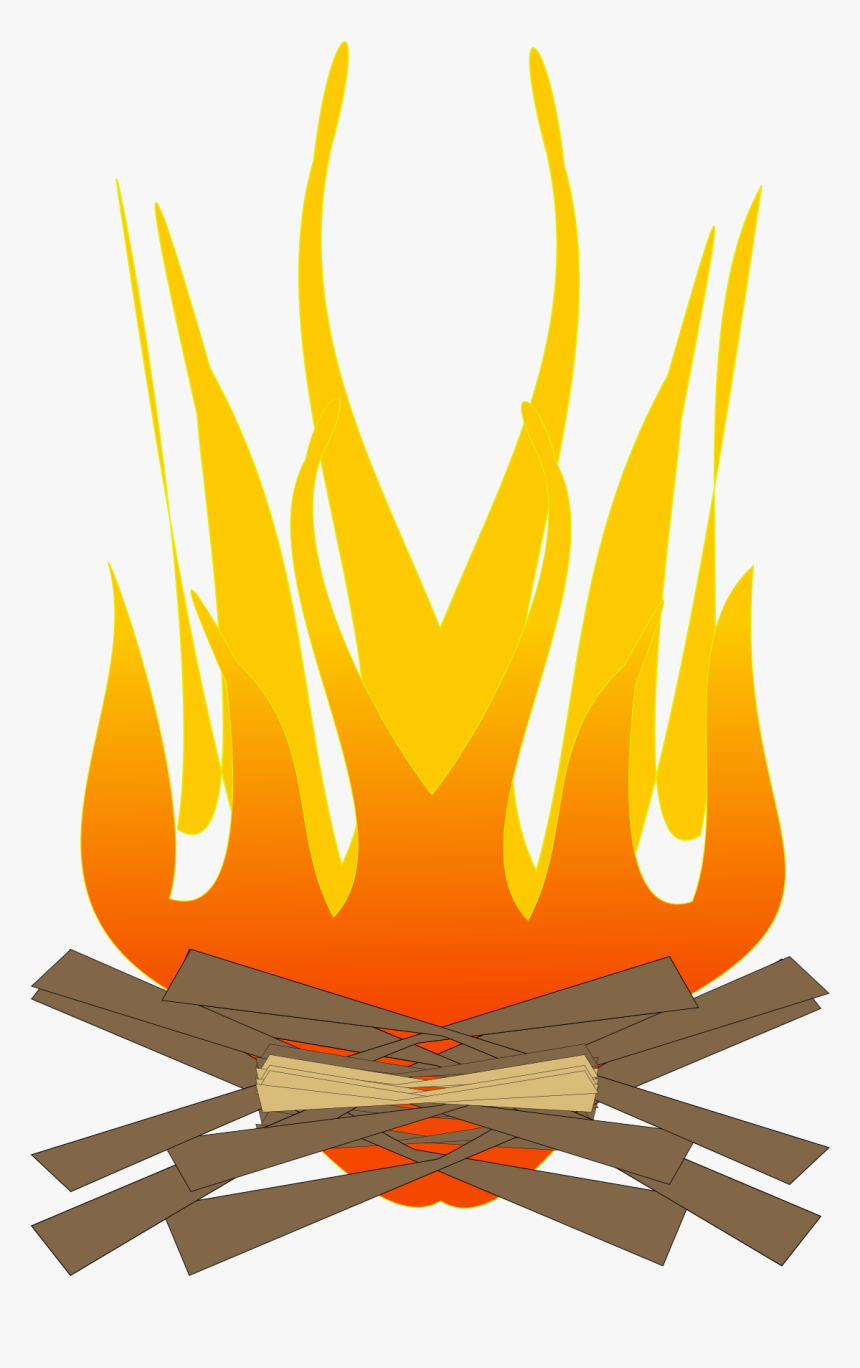 Fire Clip Arts - Cartoon Log Fire Png, Transparent Png