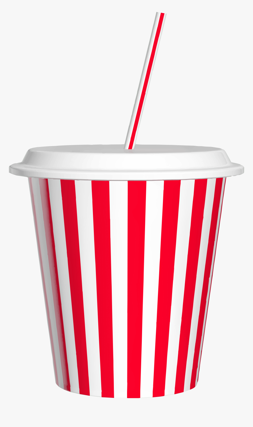 Drink Cup With Straw Png Clip Art - Glass With Straw Clipart Transparent Background, Png Download