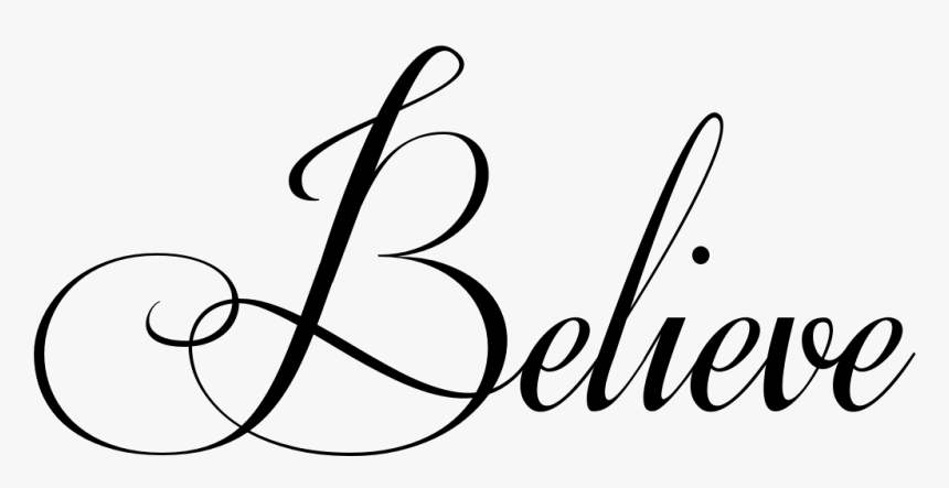 Believe Tattoo In Respective Font - Baby Shower Gold Letters, HD Png Download