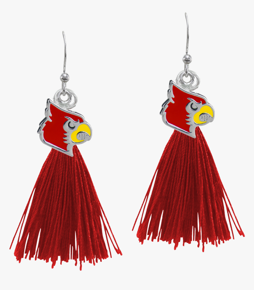 Tassel Charm Earrings University Of Louisville - Earrings, HD Png Download