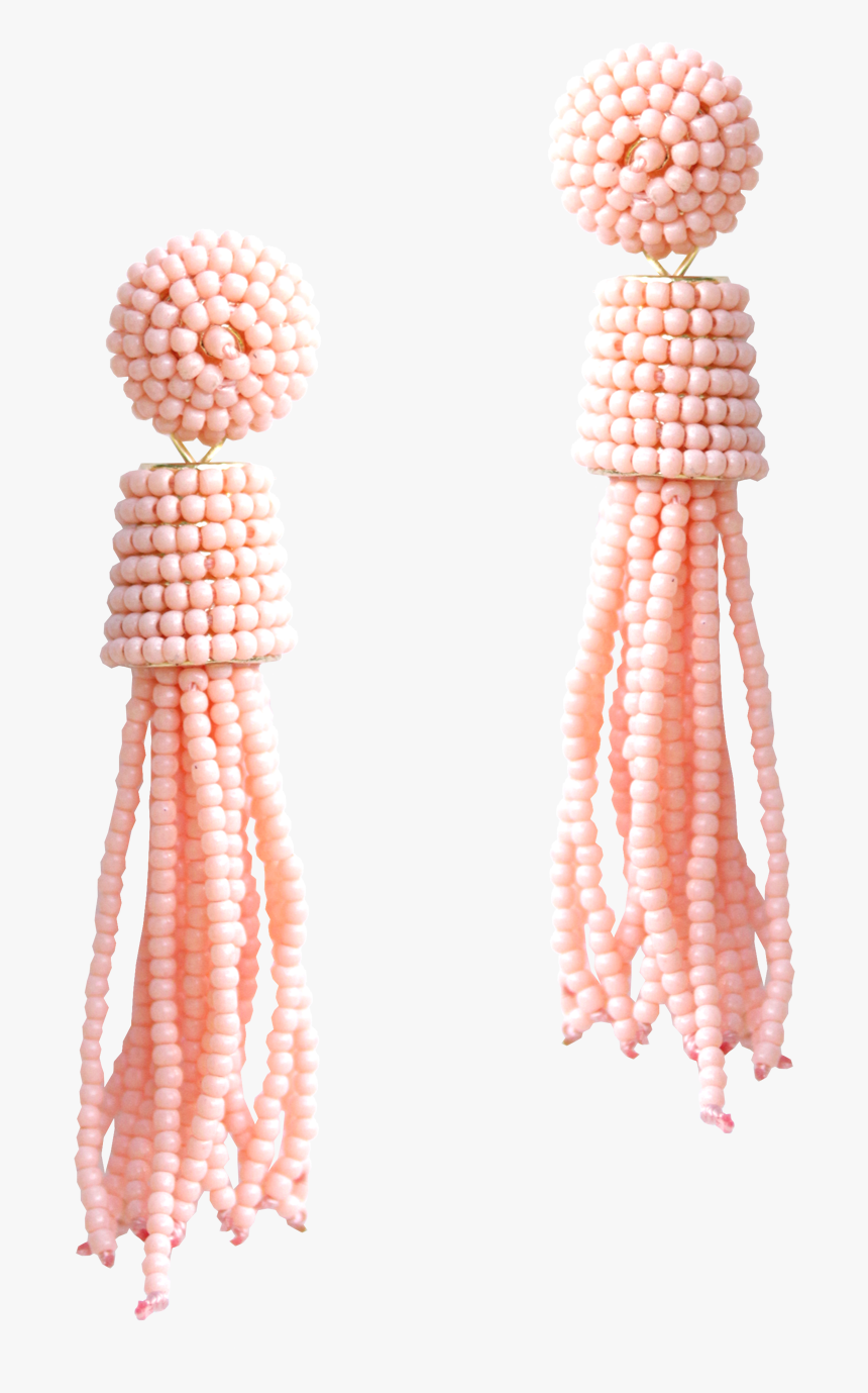 Coral Tassel Earrings - Bead, HD Png Download