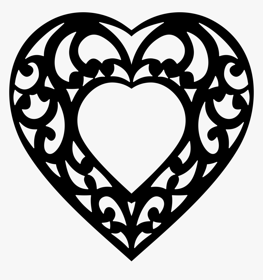 Clipart Decorative Heart, HD Png Download
