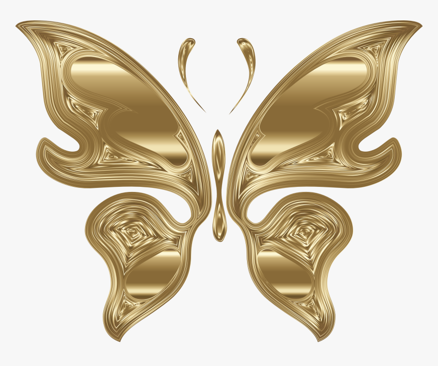 Transparent Brooch Clipart - Mariposa Dorada Png, Png Download