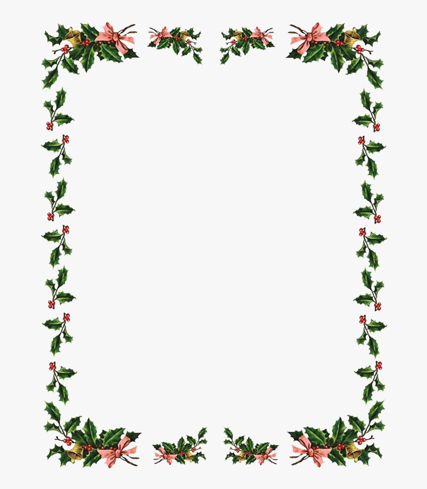 Christmas Border Flowers Borders Clipart X Transparent - Thanksgiving Borders, HD Png Download