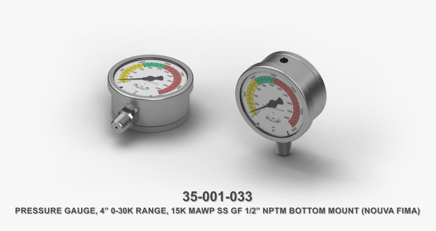 Transparent Guage Png - Grease Pressure Gauge Type, Png Download
