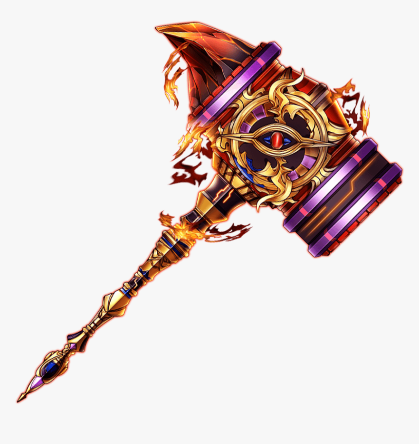 Kamihime Project Wikia - Flaming Hammer Png, Transparent Png