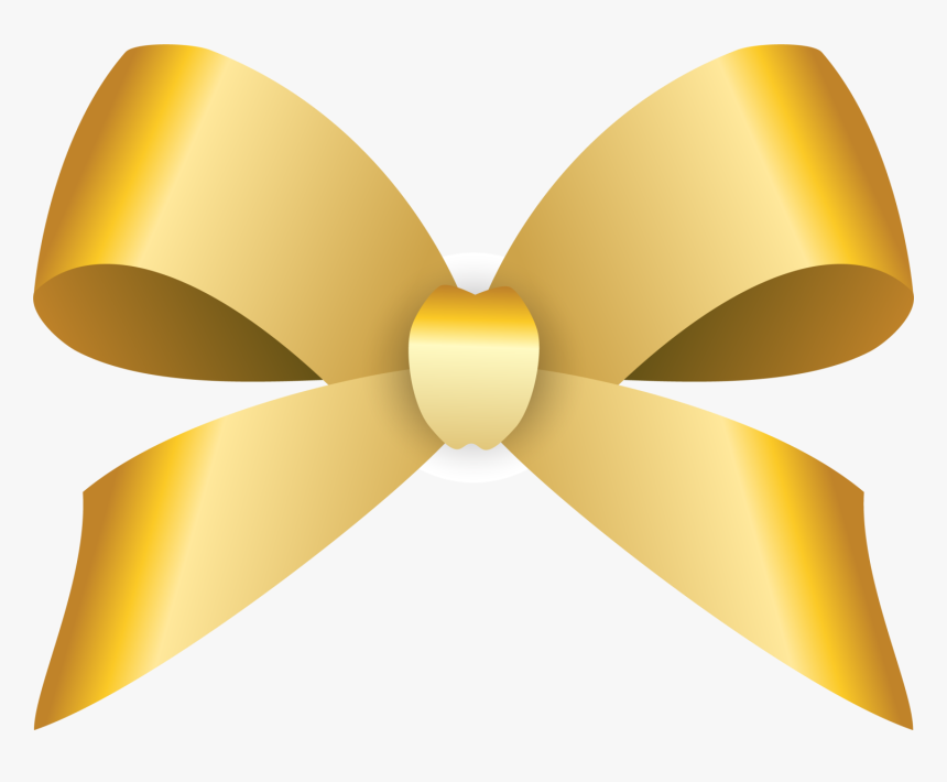 Transparent Golden Ribbon Png - Laços Dourado Em Png, Png Download