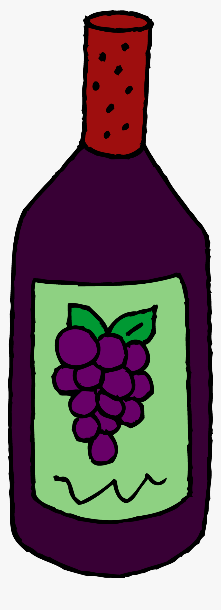 Wine Run Bottle Clipart, HD Png Download