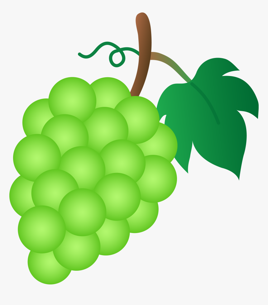 Green Grapes Clipart - Grapes Clipart, HD Png Download , Transparent