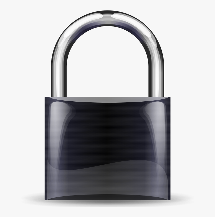 Cadeado, Black, Bloqueio, Segurança, Amarela, Abus - Padlock Locked Clip Art, HD Png Download