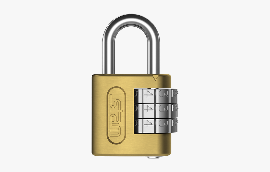 Cadeado Stam 25mm Segredo Zamak Latonado E Coat, HD Png Download