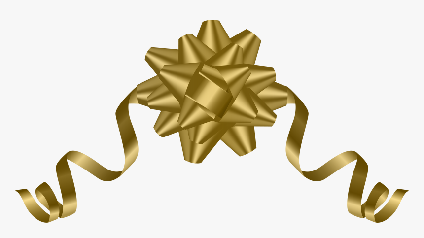 Gold Bow Png Clipart , Png Download - Gold Bow Png Free, Transparent Png