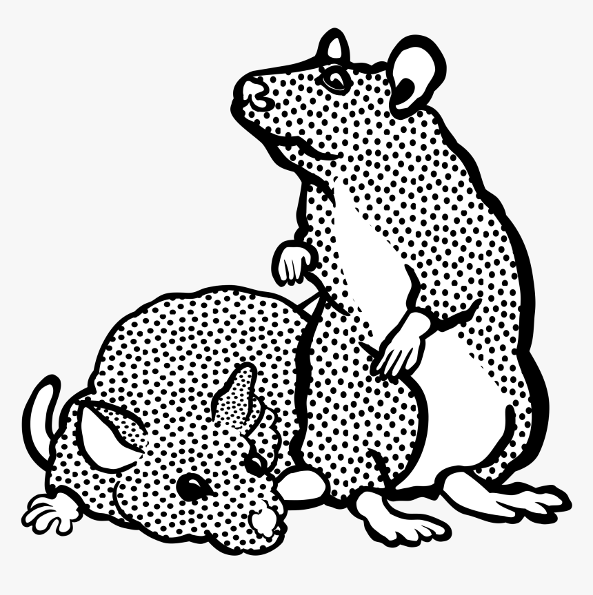 Mice Lineart Image Png - Rat Moms T Shirt, Transparent Png