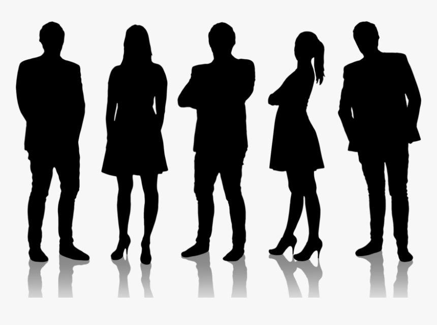 Whole Body Crossed Arms Silhouette Image Png - Business People Silhouette, Transparent Png