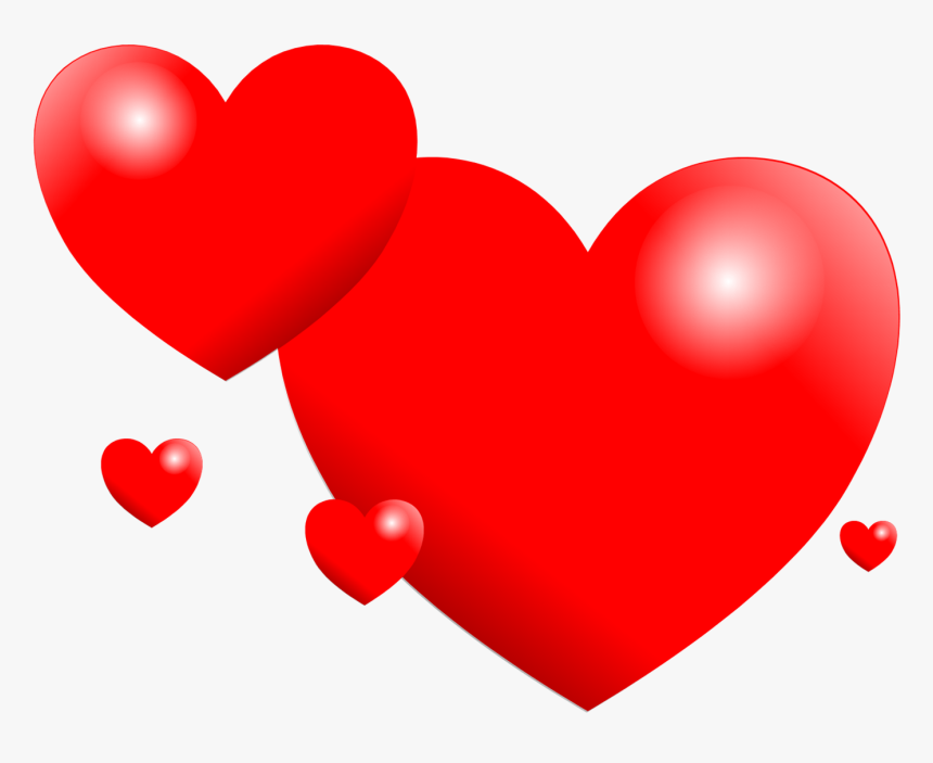 Hearts, Love, Valentine, Red, Decorative, Wedding - Hjärtan Alla Hjärtans Dag, HD Png Download