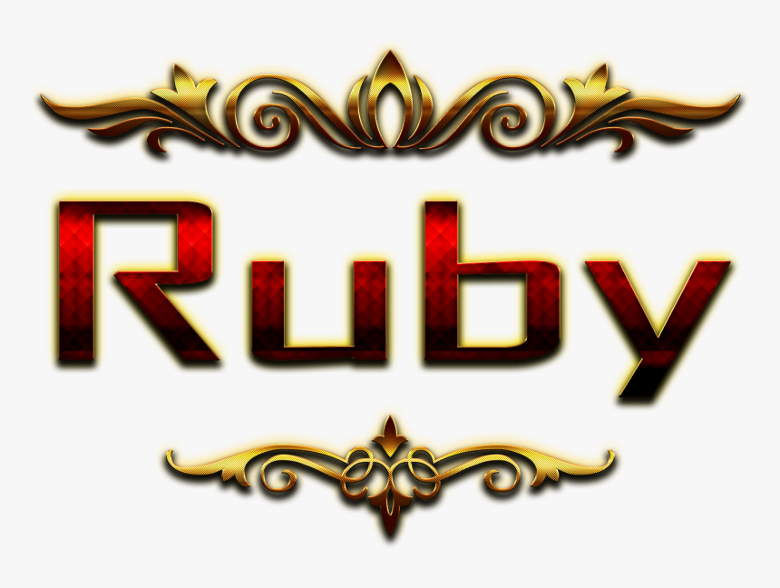 Ruby Decorative Name Png - Harsh Name, Transparent Png