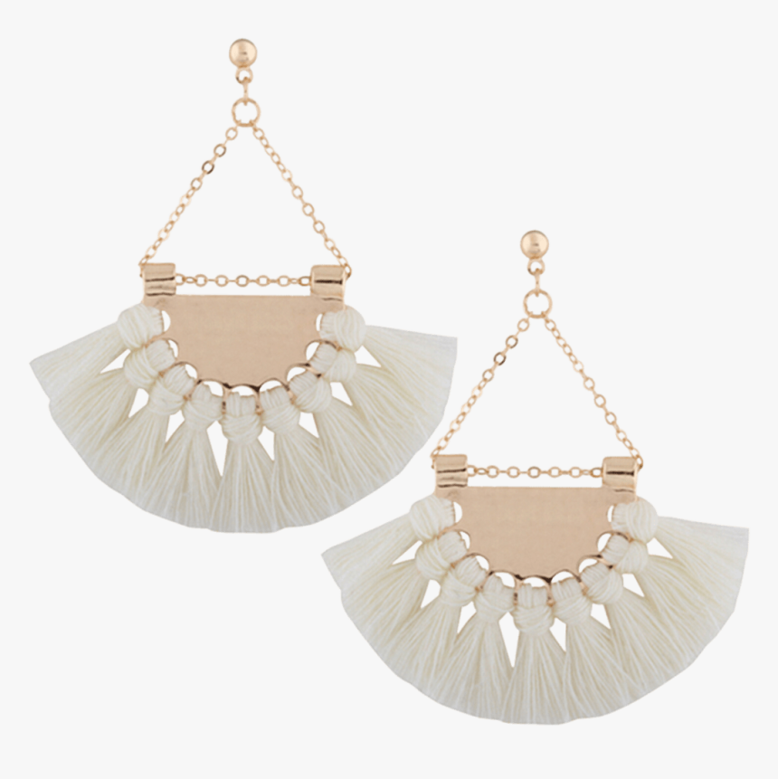 Women Tassels Crystal Hoop Dangle Long Tassel Drop - Earrings Tassel For Girlsl, HD Png Download