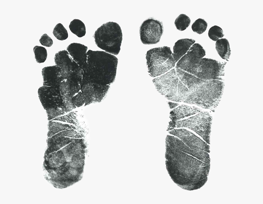Baby Feet Png Transparent - Baby Footprints Transparent Background, Png Download