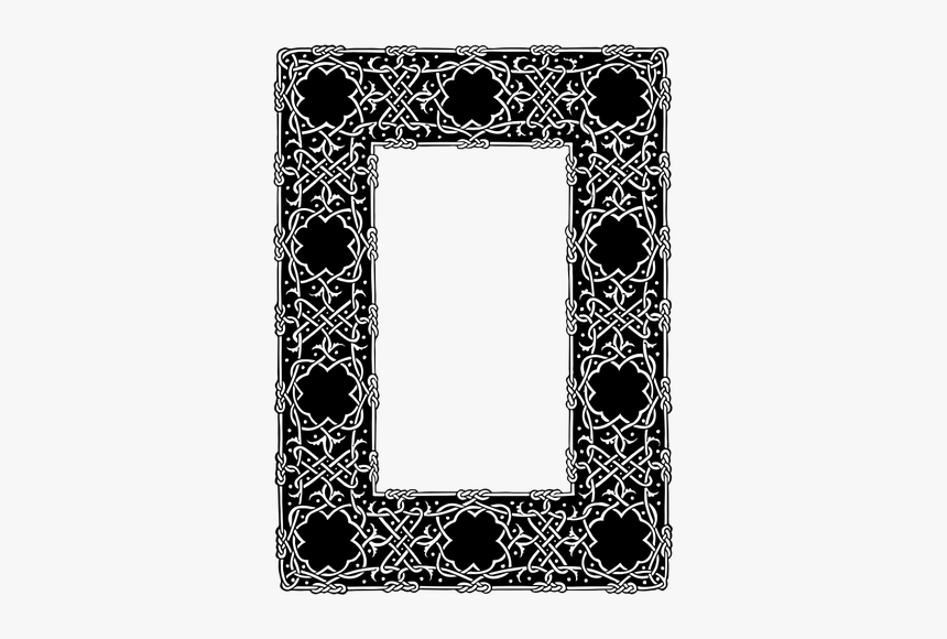 Ornate Geometric Frame - Celtic Knot Png Frame, Transparent Png