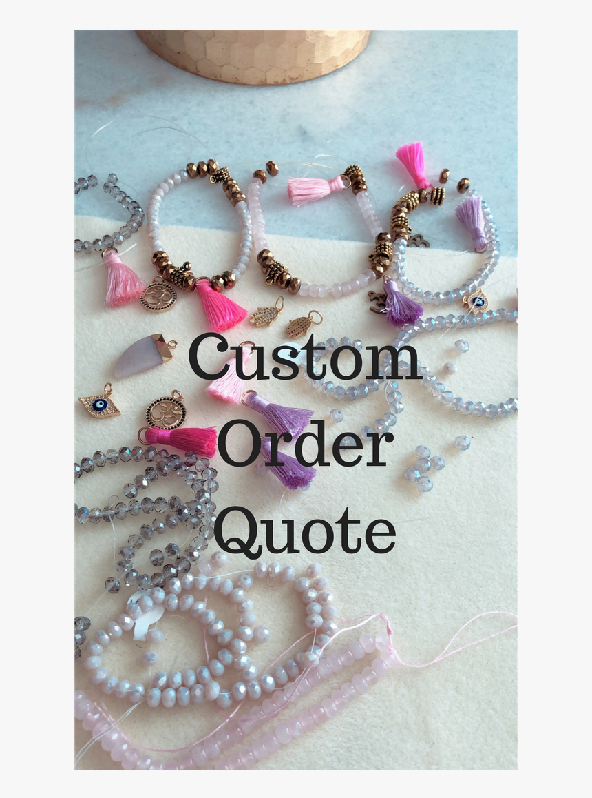 Image Of Custom Order Request Charm Tassel Bracelets - Bead, HD Png Download