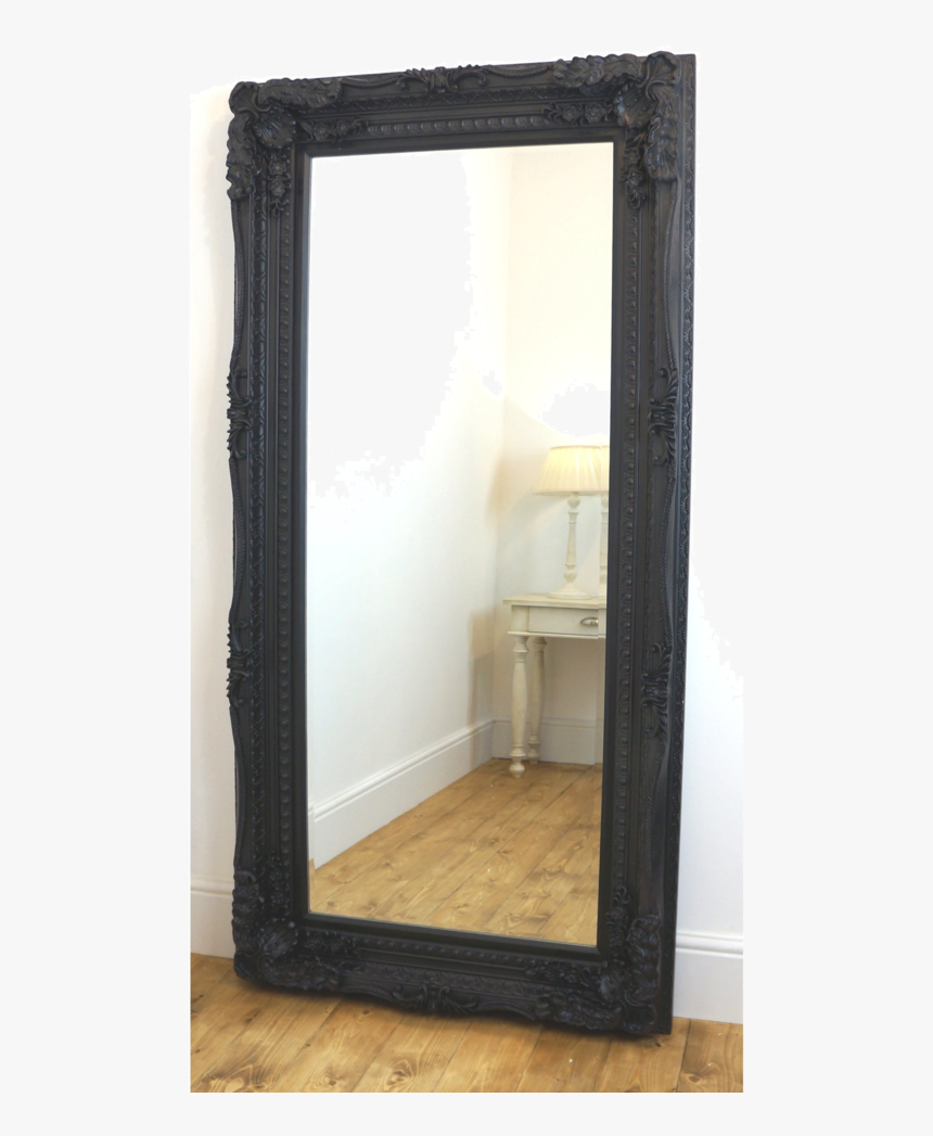 An Overall View Of This Highly Decorative, Ornate Mirror - Floor, HD Png Download