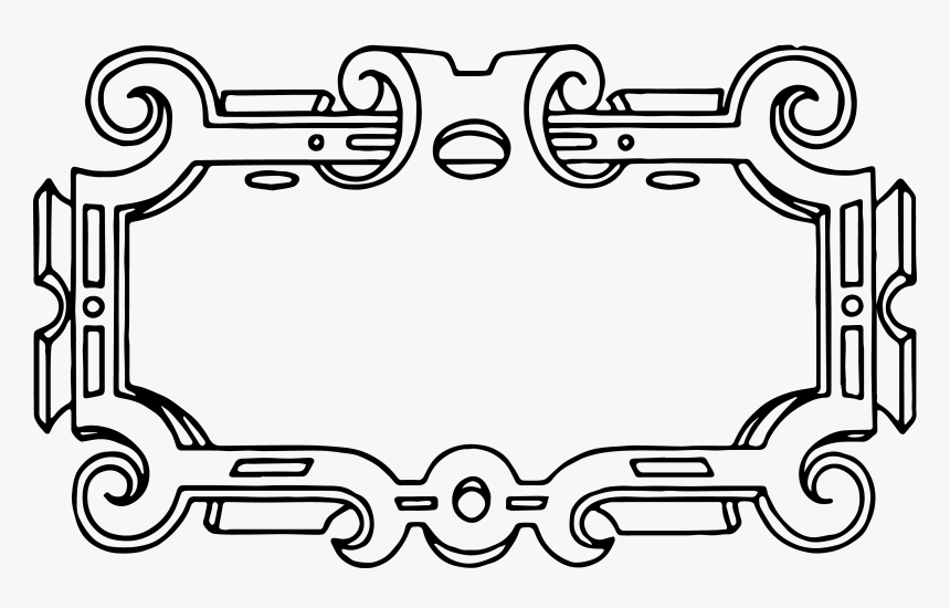 Transparent Ornate Picture Frame Png - Svg Frames, Png Download