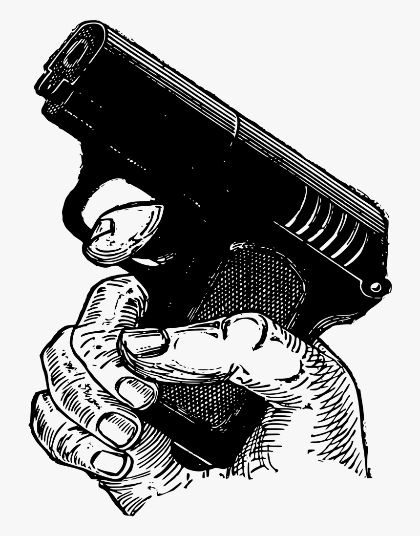 Human Behavior,art,visual Arts - Gun In Hand Art, HD Png Download