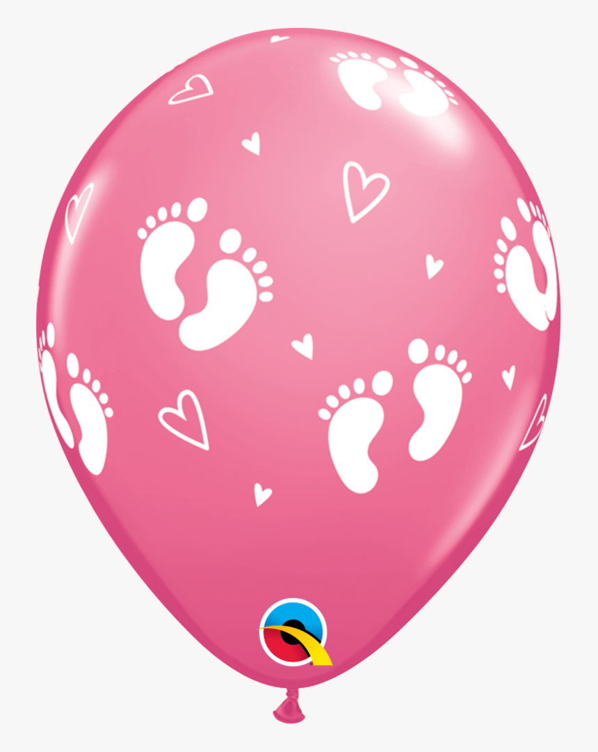 Baby Footprints Png - Blue Balloon For Baby, Transparent Png