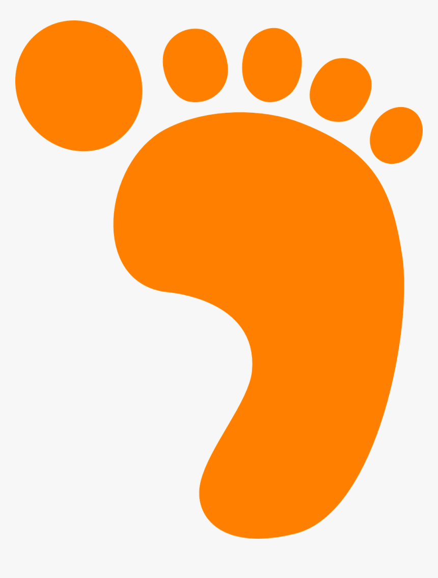 Footprint Left Foot Barefoot Free Picture - Foot Print, HD Png Download