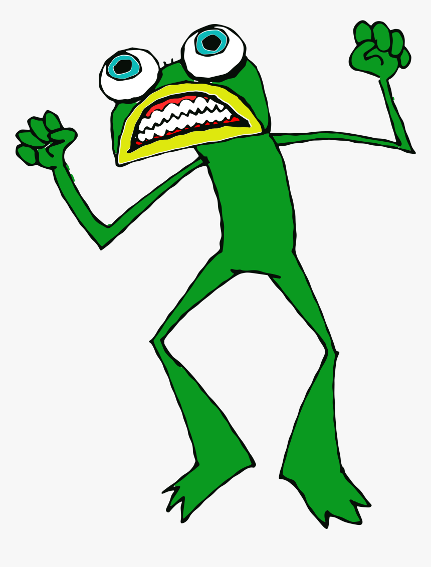 This Free Icons Png Design Of Mad Toad - Angry Frog Clipart, Transparent Png